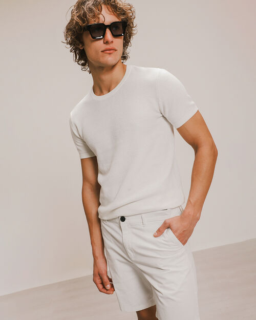 Playera Estructurada Blanca